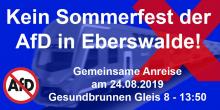 Brandenburg Calling! Gegen das AfD-„Sommerfest“ in Eberswalde am 24.08.19!